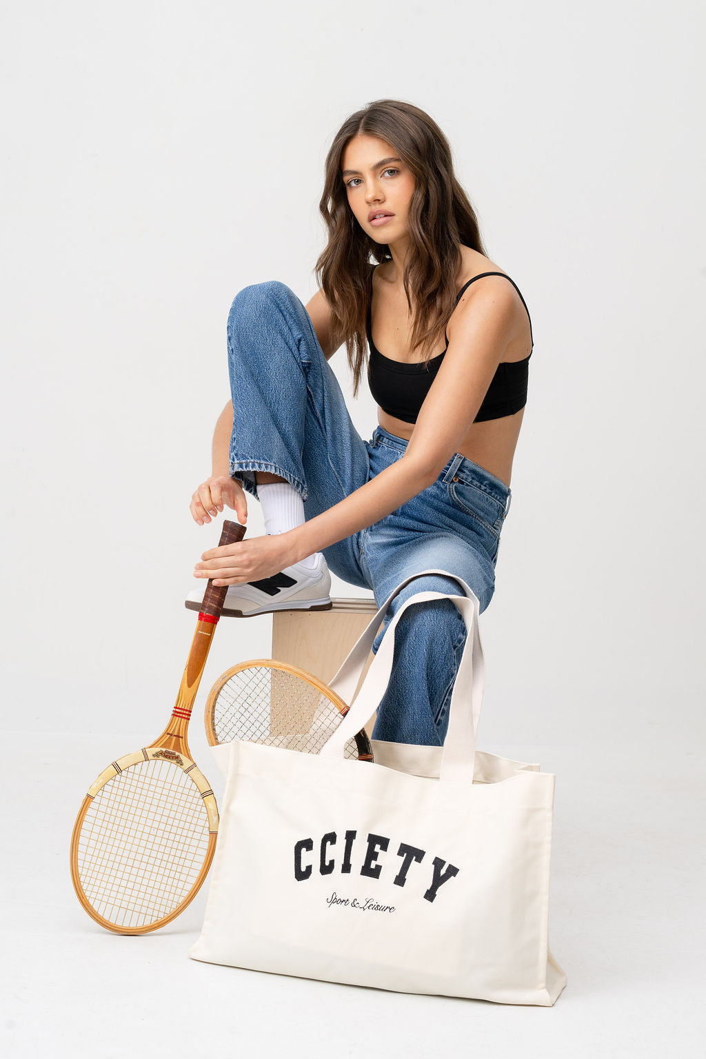 The Oversized Varsity Tote - CCIETY