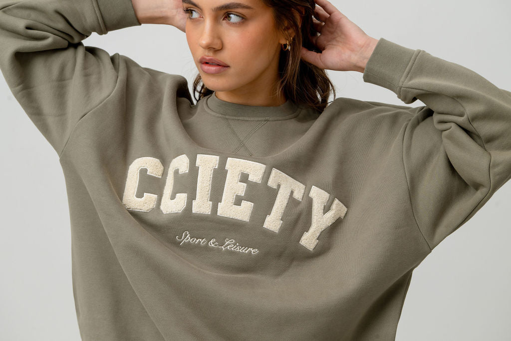 The Oversized Varsity Crewneck - CCIETY