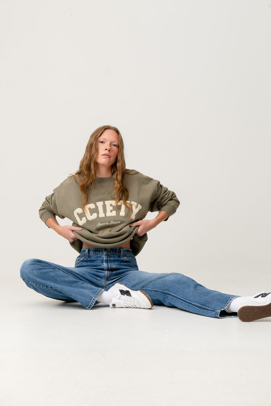 The Oversized Varsity Crewneck