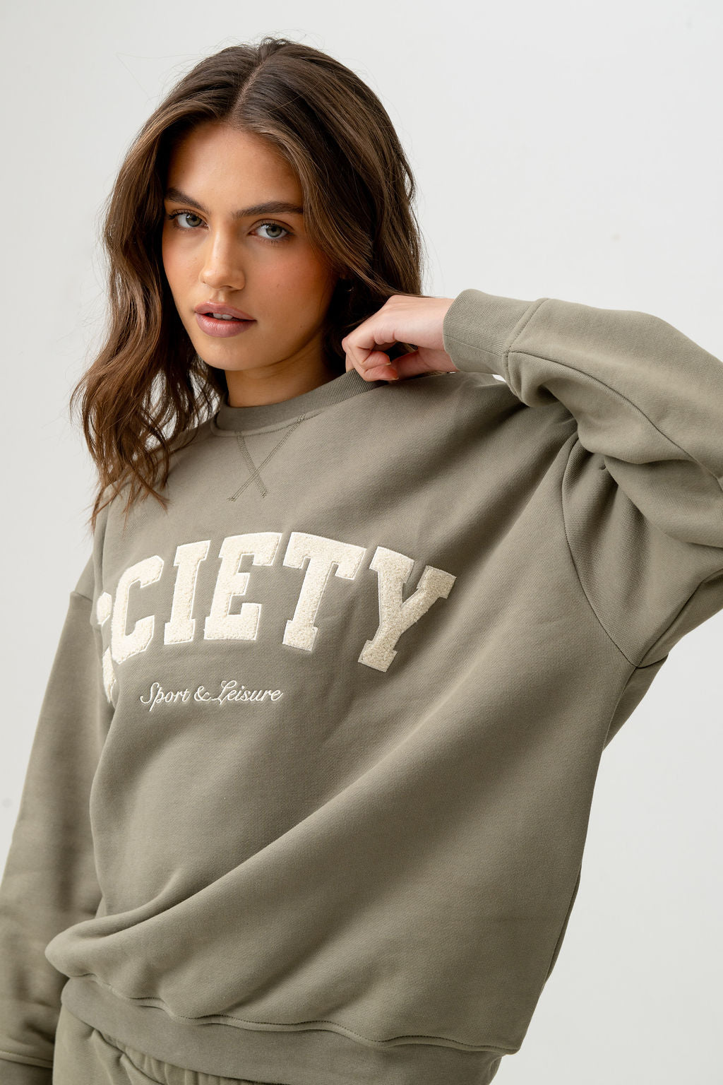 The Oversized Varsity Crewneck