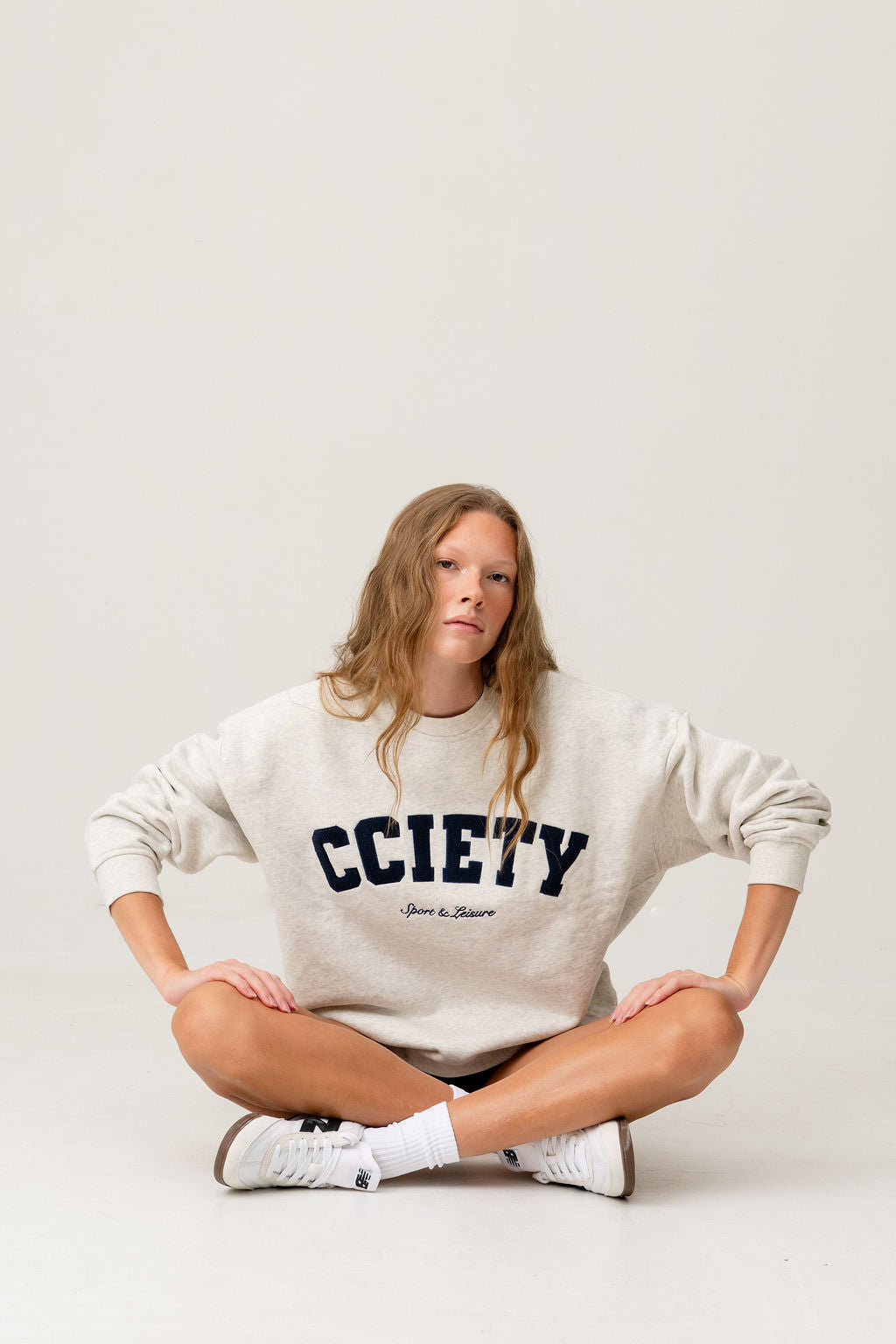 The Oversized Varsity Crewneck